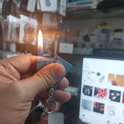 Card Gas Lighter With Keyring