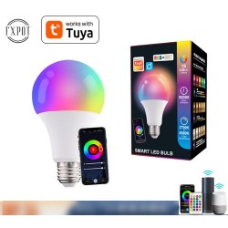 Tuya WiFi Smart Light Bulb E27 LED Lamp RGB