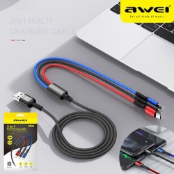 Awei CL971 3 in 1 Multi Charging Cable