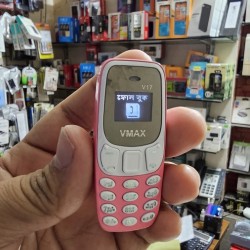 Vmax V17 Mini Phone 1000MAh With Warranty - Pink