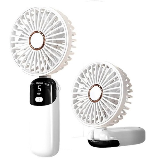 H15 Mini Hand Fan 5 Speeds Display