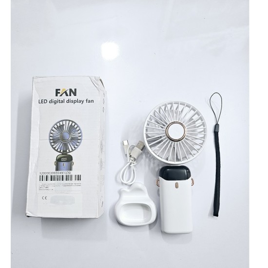 H15 Mini Hand Fan 5 Speeds Display