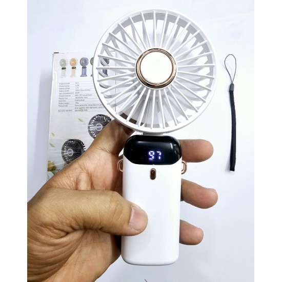 H15 Mini Hand Fan 5 Speeds Display