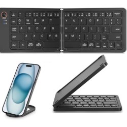 189i Foldable Bluetooth Keyboard With Stand Rechargeable