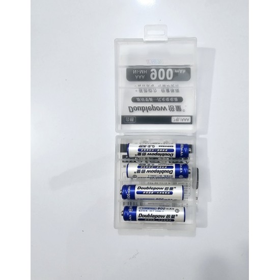 Doublepow AAA 900mAh Rechargeable Batterys 4 Piece