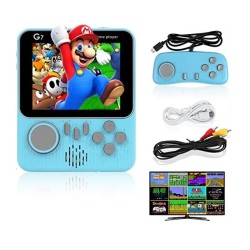 G7 HandHeld Game Consoles Kids Game Player With Extra Controller Blue