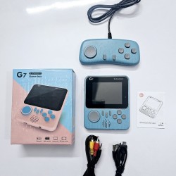 G7 HandHeld Game Consoles Kids Game Player With Extra Controller Blue