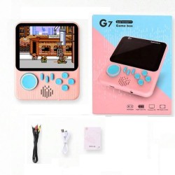 G7 HandHeld Kids Game Player Game Box Extra Controller Pink