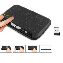 H18 Plus Mini Wireless Keyboard Touchpad Backlit Rechargeable