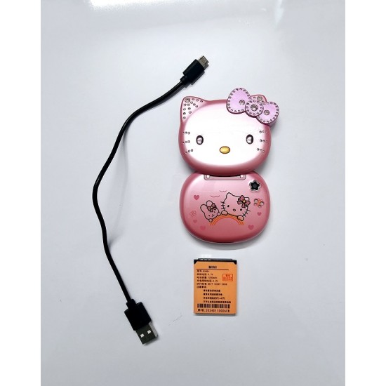 Hello Kitty K688 Folding Phone Pink