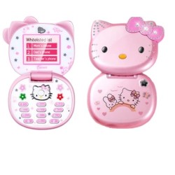 Hello Kitty K688 Folding Phone Pink