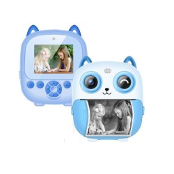 Kids Print instant Digital Camera Dual Camera Blue