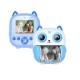 Kids Print instant Digital Camera Dual Camera Blue