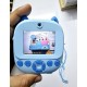 Kids Print instant Digital Camera Dual Camera Blue