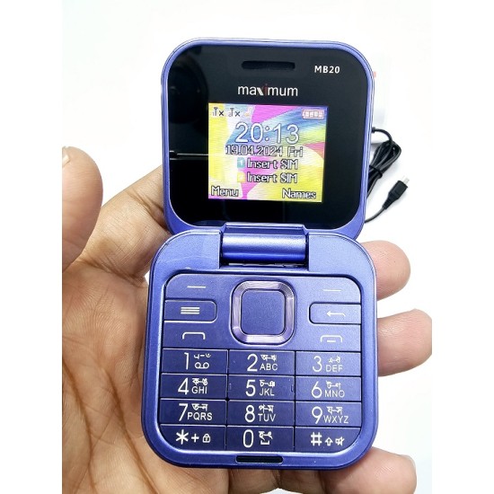 Maximum MB20 Pro Folding Phone Purpel