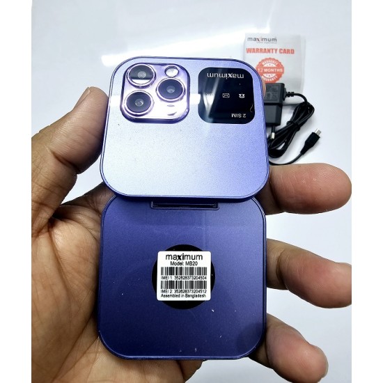 Maximum MB20 Pro Folding Phone Purpel