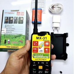 Micronex MX31 Antina Phone Power Bank 5500mAh Four Sim Black