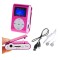 Mini Clip MP3 Music Player Display Pink