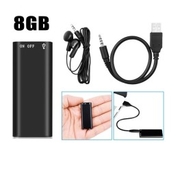 Portable Mini Hidden Voice Recorder 8GB Sound Recorder