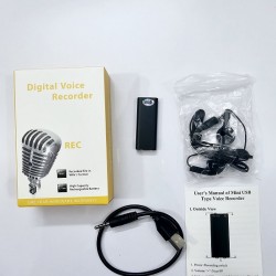 Portable Mini Hidden Voice Recorder 8GB Sound Recorder