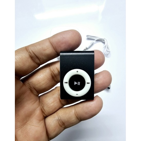 Mini Mp3 Music Player Metal Body -Black