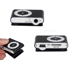 Mini Mp3 Music Player Metal Body -Black