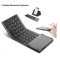 Portable Bluetooth Triple Folding Keyboard Touchpad Magnetic  