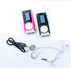 Portable Mini MP3 Music Player With Display -Black