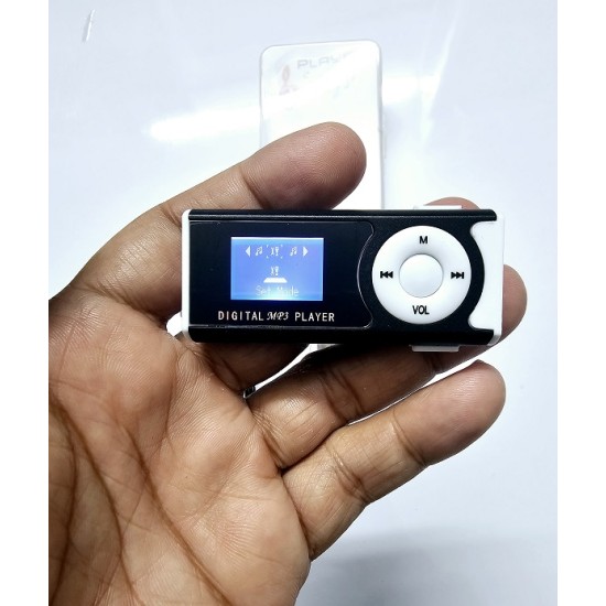 Portable Mini MP3 Music Player With Display -Black