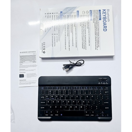 Universal Portable Bluetooth Keyboard 7 inch Rechargeable