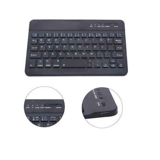 Universal Portable Bluetooth Keyboard 7 inch Rechargeable