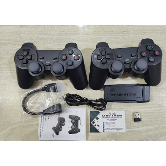 Wireless Controller Gamepad 2.4G USB TV Game Stick 10000 Games