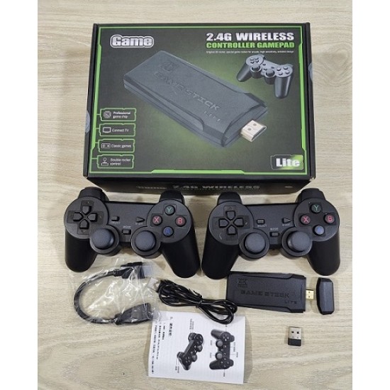 Wireless Controller Gamepad 2.4G USB TV Game Stick 10000 Games