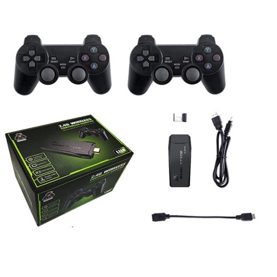 Wireless Controller Gamepad 2.4G USB TV Game Stick 10000 Games