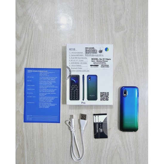 Kechaoda k115 Pro Card Phone Dual Sim Green