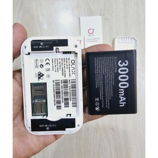 OLAX MT10 4G Pocket WiFi Router 3000mAh