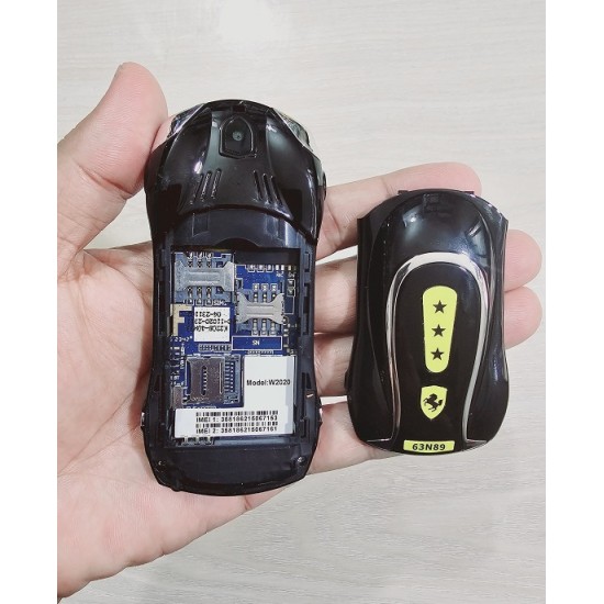 Car Shape Mobile Phone W2020 Dual Sim Camera Black