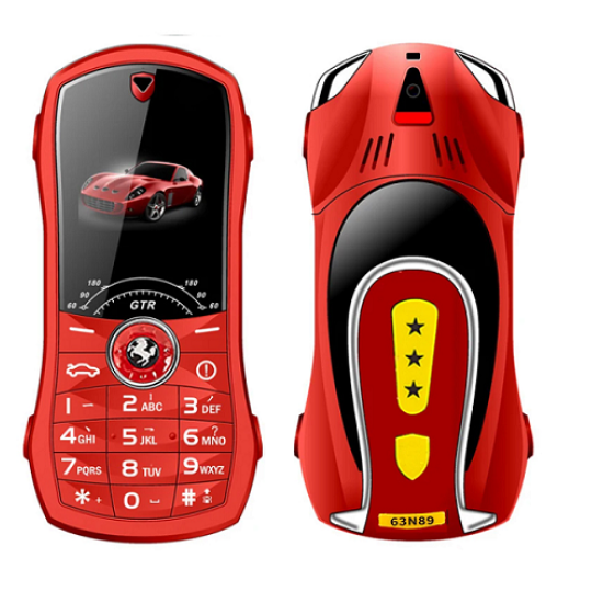 Car Shape Mobile Phone W2020 Dual Sim Camera Red