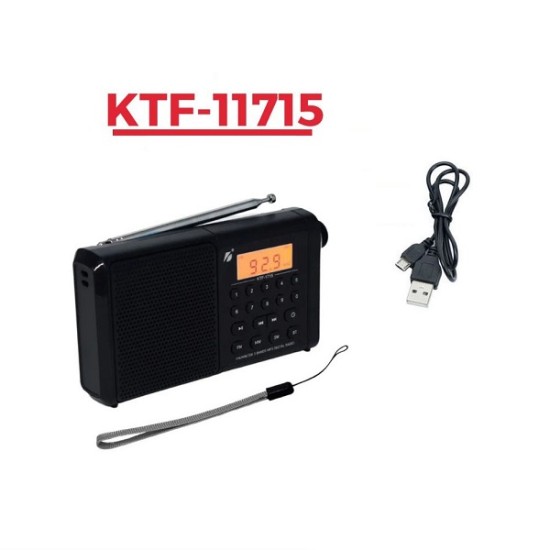 KTF-1715 FM Radio BT Speaker MP3 Player TF USB Flashlight