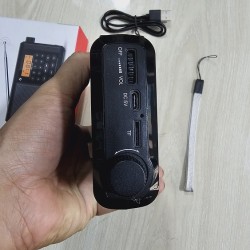 KTF-1715 FM Radio BT Speaker MP3 Player TF USB Flashlight