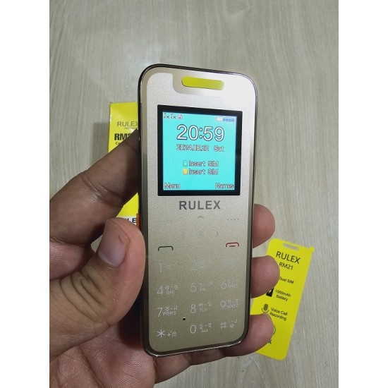 Rulex RM21 Mini Phone Dual Sim Gold