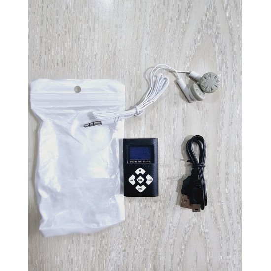 BD50 Mini MP3 Music Player With LED Display Black