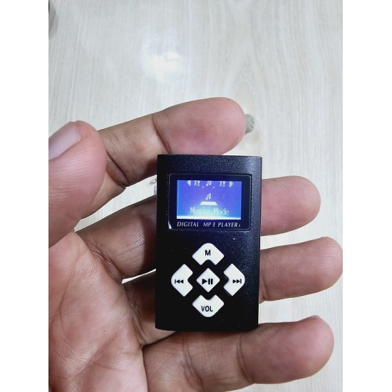 BD50 Mini MP3 Music Player With LED Display Black