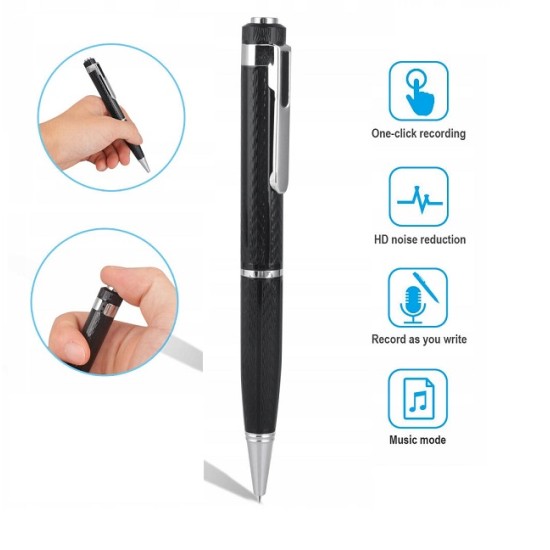 L8 Pen Voice Recorder Audio Listening Device Sound