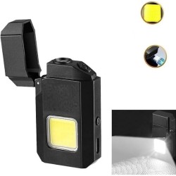 M8 USB Lighter With COB Flashlight