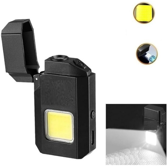 M8 USB Lighter With COB Flashlight