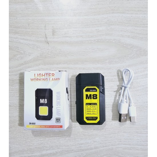 M8 USB Lighter With COB Flashlight