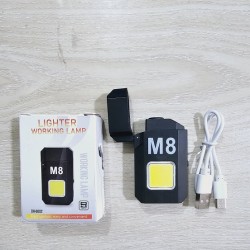 M8 USB Lighter With COB Flashlight