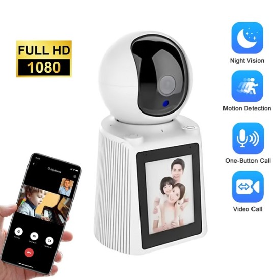 QP001 Video Calling V380 Wifi Camera With Display