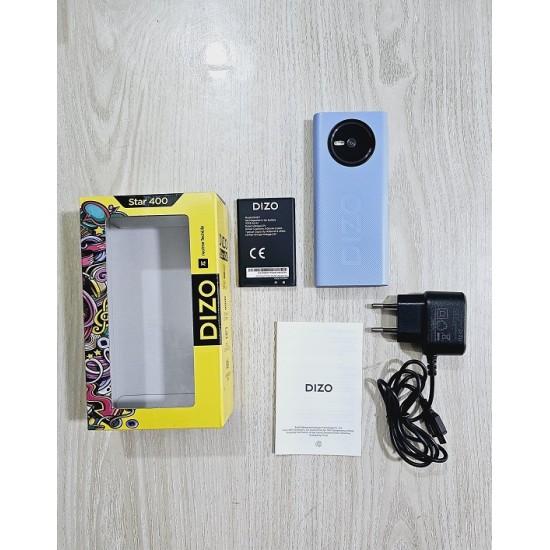 Realme Dizo Star 400 Button Phone 100 Days Replacement Warranty - Blue